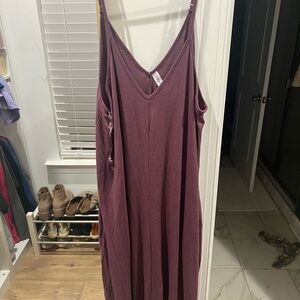 Purple Sleeveless Maxi Dress
